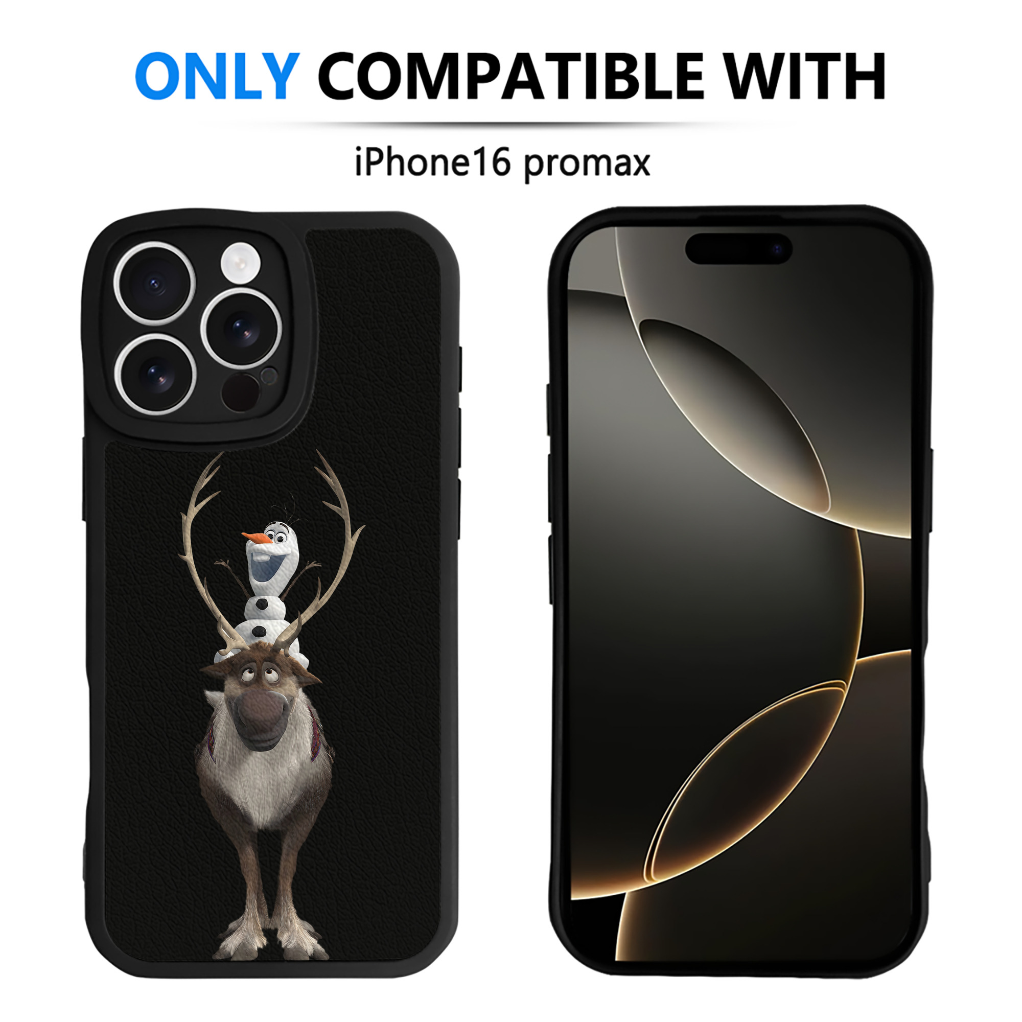 （画像用） アナと雪の女王 アンナ エルサ Frozen Anna Elsa 【iPhone 16シリーズ対応】シリコンスマホケース（レザー調） 材質：シリコン